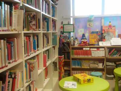 Il variopinto ambiente della biblioteca